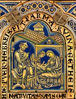 The Verdun Altar: The Birth of Samson, 1181. Creator: Nicholas of Verdun (ca 1130/40-after 1205).