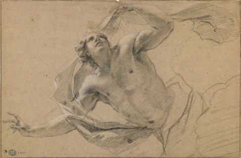 Study for the figure of Zephyr, c1639. Creator: Vouet; Simon (1590-1649).