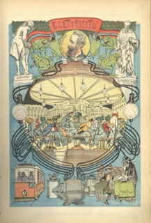 Electricity. From the magazine La Domenica dei Fanciulli, . Creator: Mussino; Attilio (1878-1954).