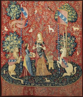 Smell. The Lady and the Unicorn , Between 1484 and 1500. Creator: Anonymous master ().
