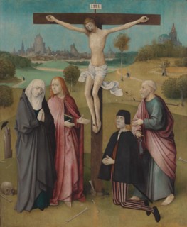 Calvary with Donor, 1480-1485. Creator: Bosch; Hieronymus (c. 1450-1516).