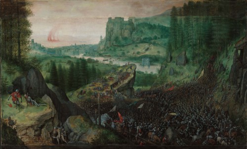 The Suicide of Saul, 1562. Creator: Bruegel (Brueghel); Pieter; the Elder (ca 1525-1569).