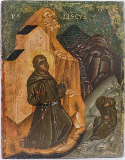 Saint Francis receives the Stigmata, 15th century. Creator: Anonymous ().