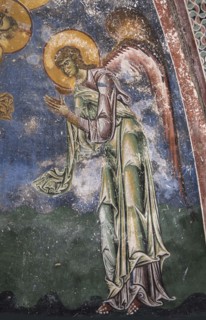 The Archangel Gabriel, 12th century. Creator: Byzantine Master ().