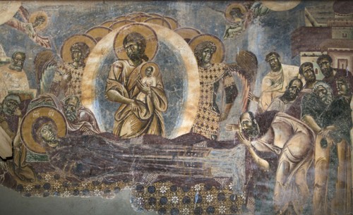 The Dormition of the Virgin, 12th century. Creator: Byzantine Master ().