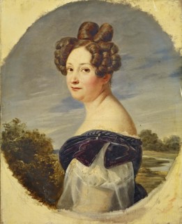 Portrait of the opera singer Marie-Julie Halligner (1786-1850), c1820. Creator: Anonymous ().