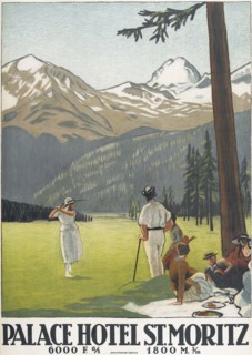Palace Hotel St. Moritz, 1921. Creator: Cardinaux; Emil (1877-1936).