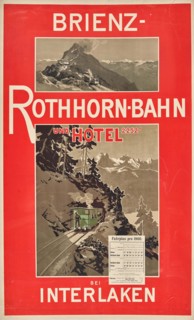Brienz Rothorn Railway and Hotel 2252 m at Interlaken, 1900. Creator: Anonymous ().