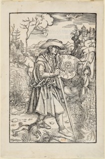 Jean Gerson as a pilgrim, before 1502. Creator: Dürer; Albrecht (1471-1528).