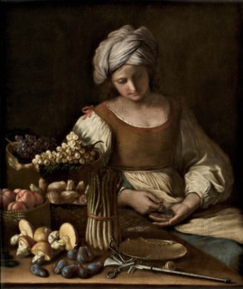 L'Ortolana (The Vegetable Vendor), 1655. Creator: Guercino (1591-1666).
