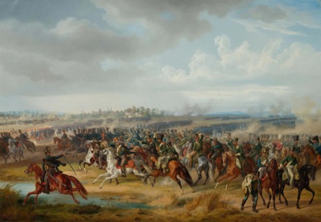Battle of Pápa on 12 Juny 1809, 1844. Creator: Adam; Albrecht (1786-1862).
