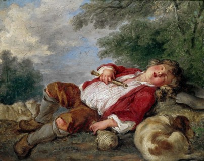Berger endormi (The Sleeping Shepherd), . Creator: Boucher; François (1703-1770).