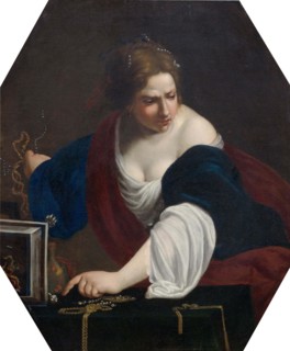 Saint Magdalene, rejecting the symbols of transience, First Half of 17th cen.. Creator: Gentileschi; Artemisia (1598-1653).