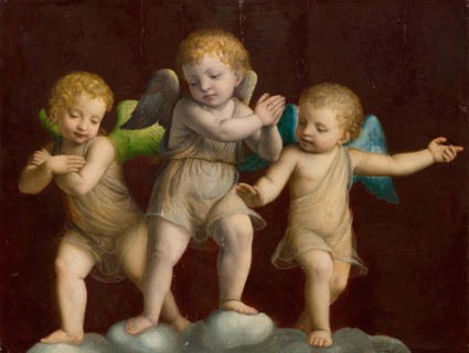 Three Putti, . Creator: Luini; Bernardino (ca. 1480-1532).