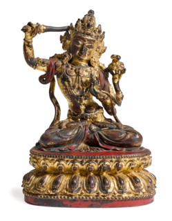 Manjusri Statue (Munsu Bosal), 15th century. Creator: Tibetan culture ().