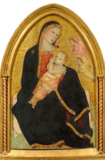 Madonna of Humility and two angels, Second Half of 14th cen.. Creator: Giovanni del Biondo (active 1356-1399).