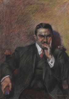 Portrait of Innocenzo Massimino, 1908. Creator: Boccioni; Umberto (1882-1916).