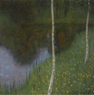 Seeufer mit Birken (Lakeshore with birches), 1901. Creator: Klimt; Gustav (1862-1918).