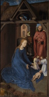 The Nativity. Triptych of Jan Floreins, left panel, 1479. Creator: Memling; Hans (1433/40-1494).
