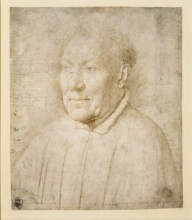 Portrait of an Elderly Man (Cardinal Niccolò Albergati), c1435. Creator: Eyck; Jan van (1390-1441).