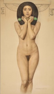 Standing female nude, . Creator: Grabwinkler; Paul (1880-1946).
