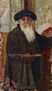 Self-portrait, 1898. Creator: Pissarro; Camille (1830-1903).