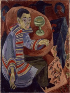 Self-portrait as a drinker, 1914. Creator: Kirchner; Ernst Ludwig (1880-1938).