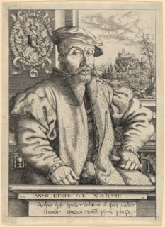 Portrait of Dr Georg von Roggenbach at the age of 38, 1554. Creator: Lautensack; Hans Sebald (1524-1563).