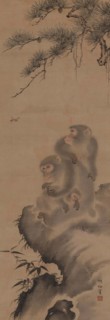 Family of monkeys, 18th century. Creator: Sosen; Mori (1747-1821).