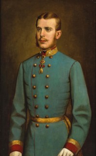 Rudolf, Crown Prince of Austria (1858-1889) in the uniform of a Major General, with the..., c1880. Creator: Anonymous ().