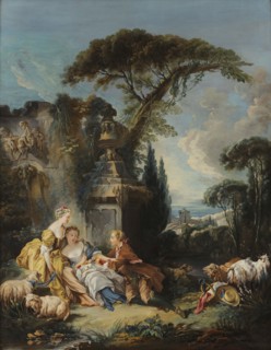 Pastoral scene, Between 1730 and 1760. Creator: Boucher; François (1703-1770).