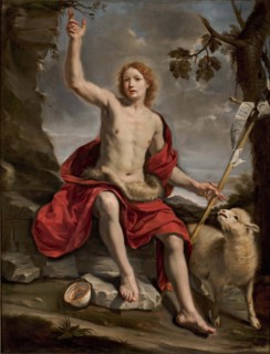 Saint John the Baptist in the Wilderness, c 1670. Creator: Savolini; Cristoforo (1639-1677).