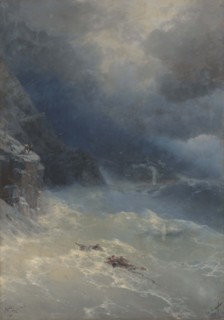 Storm at Cape Aya, 1899. Creator: Aivazovsky; Ivan Konstantinovich (1817-1900).