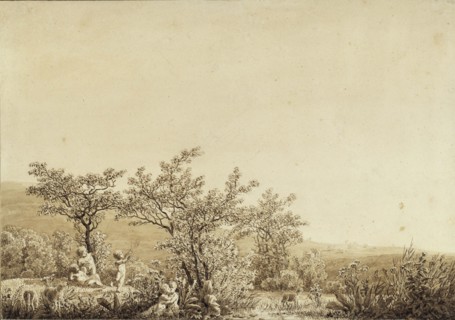 Autumn - Evening - Maturity (from the seasons, times of day, and ages of man cycle), 1803. Creator: Friedrich; Caspar David (1774-1840).