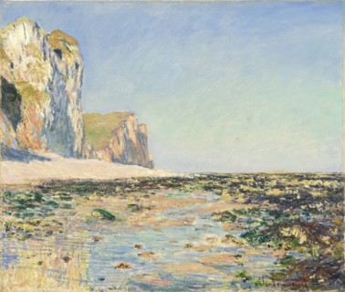 Seashore and Cliffs of Pourville in the Morning, 1882. Creator: Monet; Claude (1840-1926).