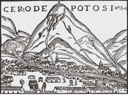 Cerro de Potosí, 1552. Creator: Cieza de León; Pedro de (1522-1554).