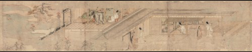 Narrative of the wonderous Love Romance of Courtier and Girl at Sumiyoshi, 13th century. Creator: Anonymous ().