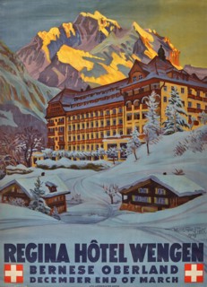 Regina Hôtel Wengen Bernese Oberland, 1929. Creator: Fink; Waldemar (1883-1948).