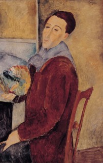 Self-portrait, 1919. Creator: Modigliani; Amedeo (1884-1920).