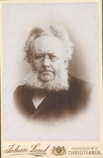 Portrait of Henrik Ibsen (1828-1906), c1886-1890. Creator: Photo studio Johan Lund; Christiania ().