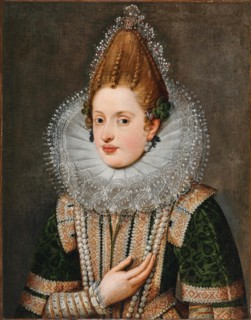 Portrait of Holy Roman Empress Anna of Tyrol (1585-1618), c1600. Creator: Pourbus; Frans (II); (School) ().