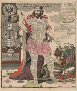 Statua Regum Europaeorum P. C. N. Nomina Continens, c1730. Creator: Seutter; Matthaeus (1678-1757).