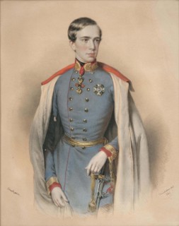 Portrait of Emperor Franz Joseph I of Austria (1830-1916), 1849. Creator: Kriehuber; Josef (1800-1876).