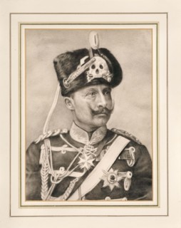 Portrait of Emperor Wilhelm II (1859-1941), in hussar uniform, c1914. Creator: Anonymous ().
