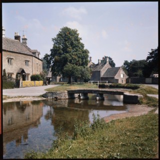 Up Stream Bridge, Becky Hill, Lower Slaughter, Cotswold, Gloucestershire, 1950-1970. Creator: Walter Scott.