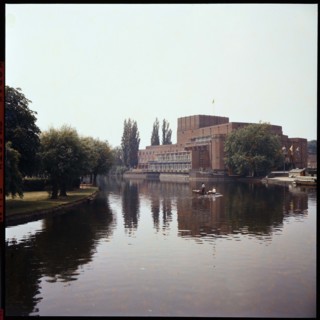 Royal Shakespeare Theatre, Waterside, Stratford-Upon-Avon, Warwickshire, 1958. Creator: Walter Scott.