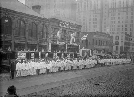 War Bond Parade, 1917 or 1918. Creator: Bain News Service.