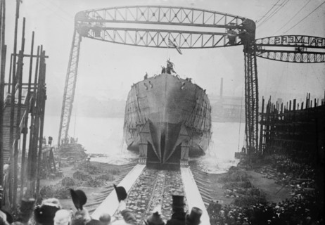 Launch of QUEEN MARY, 1912. Creator: Bain News Service.