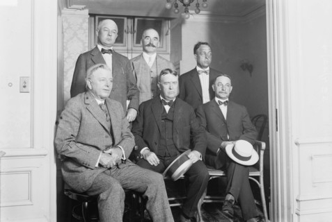 AL club presidents: Frank Navin, Detroit; Benjamin S. Minor, Washington; Frank Farrell..., 1914. Creator: Bain News Service.