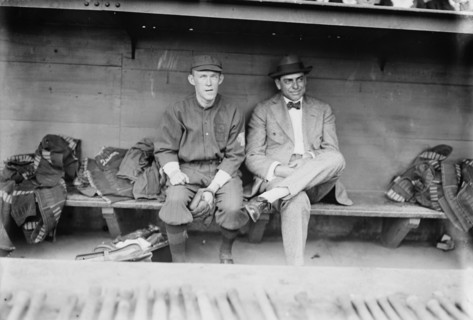 Johnny Evers & George Stallings, Boston NL (baseball), 1914. Creator: Bain News Service.